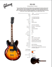 2018 Gibson ES330 Sunburst