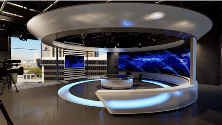 Talk Show TV Studio, Final Scene 