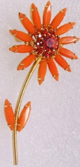 Not D and E Flower Brooches