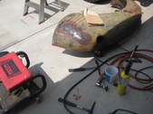 VC1 rear fender repair.