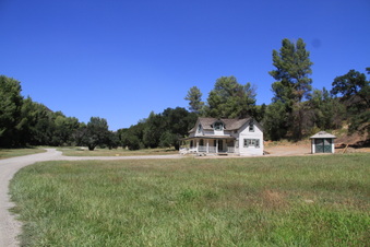 White Farmhouse Golden Oaks