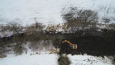 Cleaning ditch SW of Chebanse
