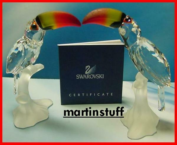 SWAROVSKI® CRYSTAL TOUCAN BIRD RETIRED BNIB COA 234311  