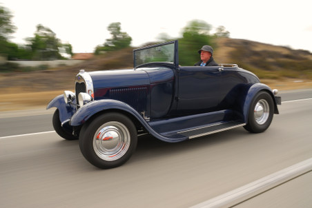 1929 Ford Roadster tracking shots