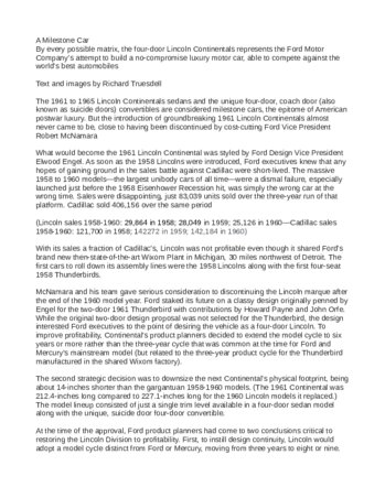 1964 Lincoln Continental limited selecti