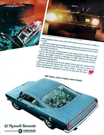 1967 Plymouth Barracuda Formula S suppor