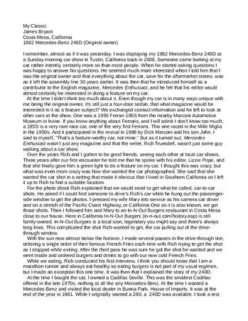 1982 Mercedes-Benz 240D Updated