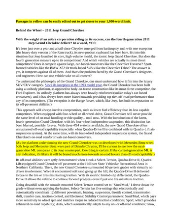 2011 Grand Cherokee for Classic American