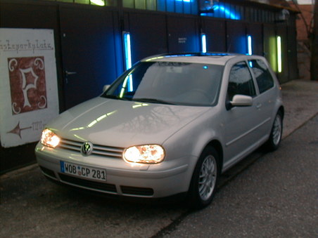Archives 2000 -VW GTI at Dusk in Germany