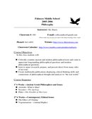 Philosophy Syllabus