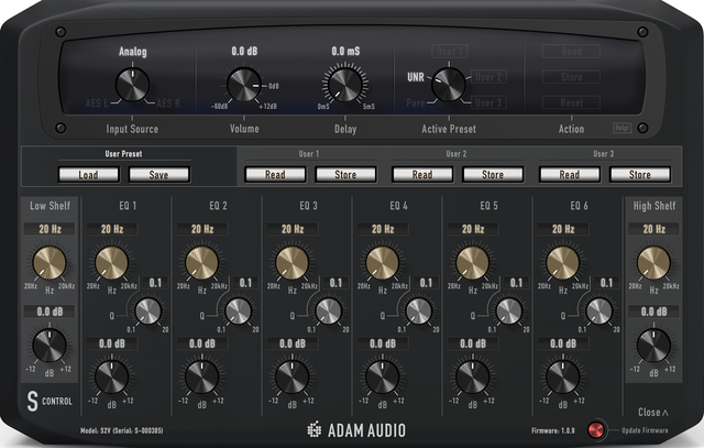 ADAM Audio S Control Remote Control Software