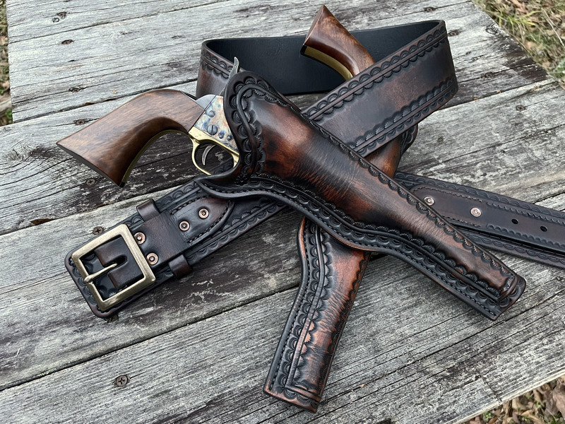 Aged black 1860 double rig | Single-Actions