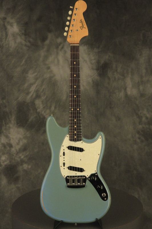 1964 Fender DUO-SONIC II Blue with '66 body CLAY DOTS + L-PLATE +