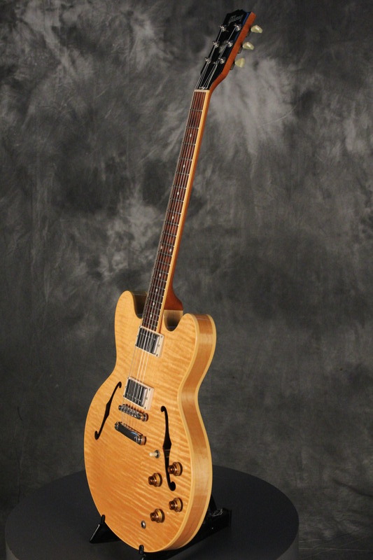 1997 Gibson ES 335 DOT reissue FLAME MAPLE body BLONDE  