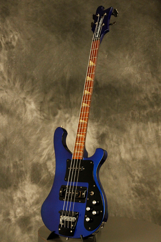 1989 Rickenbacker 4003 Bass Midnight Blue BT Black hardware