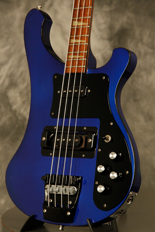 1989 Rickenbacker 4003 Bass Midnight Blue BT Black hardware +