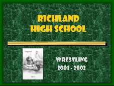 Richland High School 2001 Wrestling