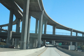 110 South transition to 105 Fwy East