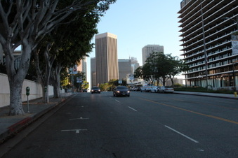 Hope St between Temple and 1st