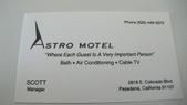 Astro Motel, Pasadena