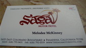 Saga Motor Hotel, Pasadena