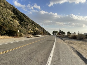 Roads around San Antonio Dam