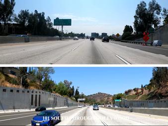 HWY 101 Southbound Through Hollywood