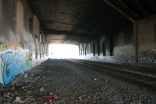 101 overpass LA River (East Bank)