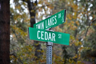 Twin Lakes Drive & Cedar Street
