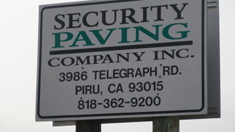 SECURITY PAVING - PIRU