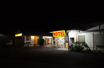 Silver Saddle EXT: NIGHT