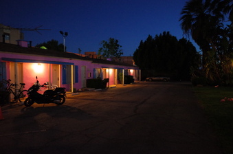 Pinks Diner Ext Night Shoot