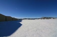 Ext. field/ snowmobile