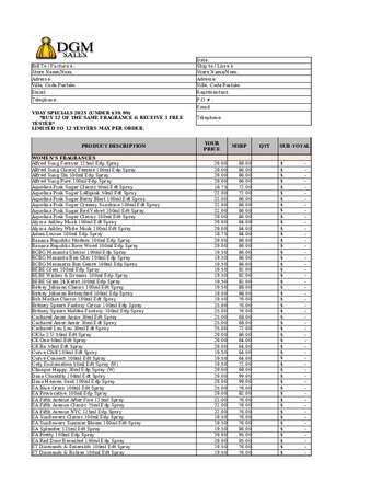 DGM Sales ( Fragrances )