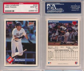 1993 Jimmy Dean Mike Piazza Baseball Card