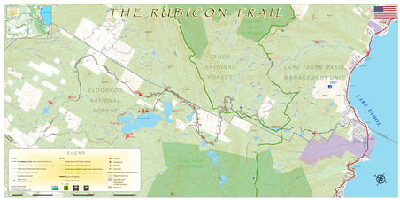 Rubicon Trail Map - FS