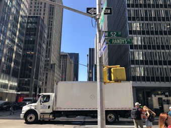 Crosswalks 6th avenue at 52nd street