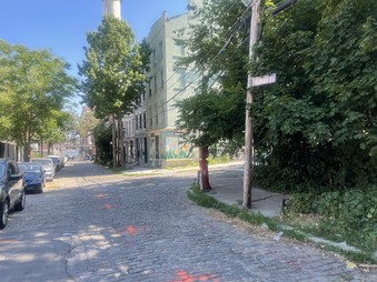 water street at Hudson ave