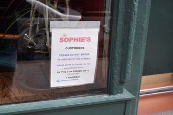 Sophie's and nearby Alley