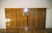 Oak Sliding Doors Built-in- Unit