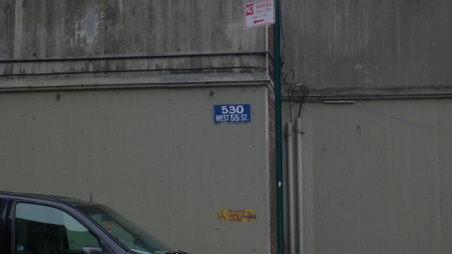 530 west 55th Street not clear