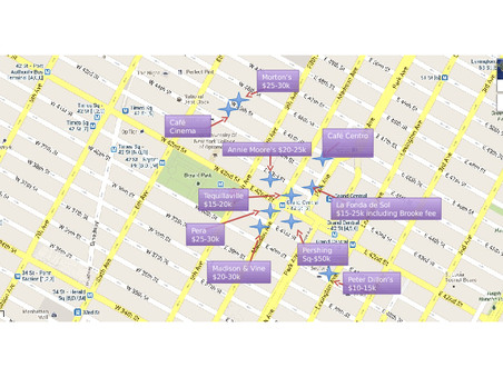 Restaurant Map near GCT