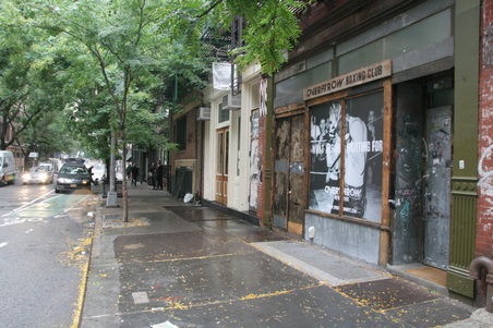 EXT. Bleeker st. (walk and talk)