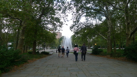 EXT. STRAWBERRY FIELDS (baily fountain)