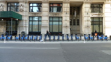 Citi Bikes near Cortlandt Alley