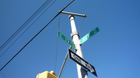 East 19th between Y and Z