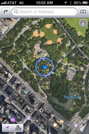 Central Park - East of South Restrooms