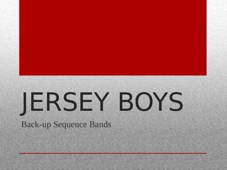 Backup Sequence Band Research