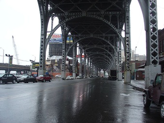 UNDER A BRIDGE OR OVERPASS