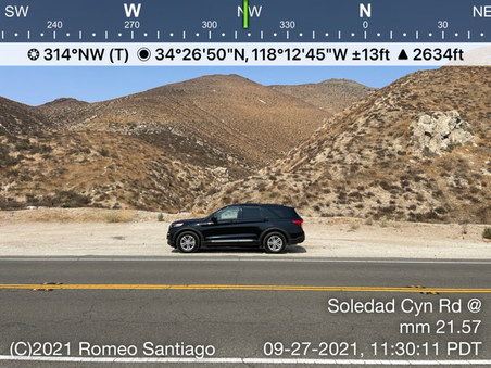 Soledad Cyn Rd @ mm 21.57